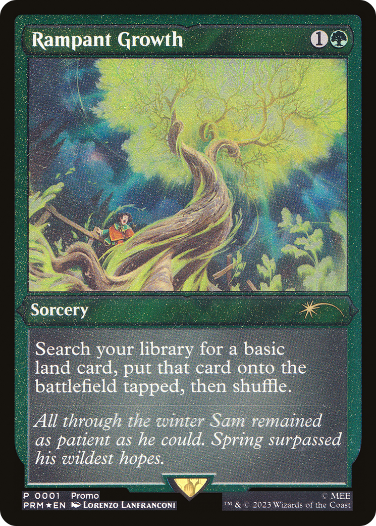 Rampant Growth (PW23-009)  Etched Foil - Wizards Play Network 2023