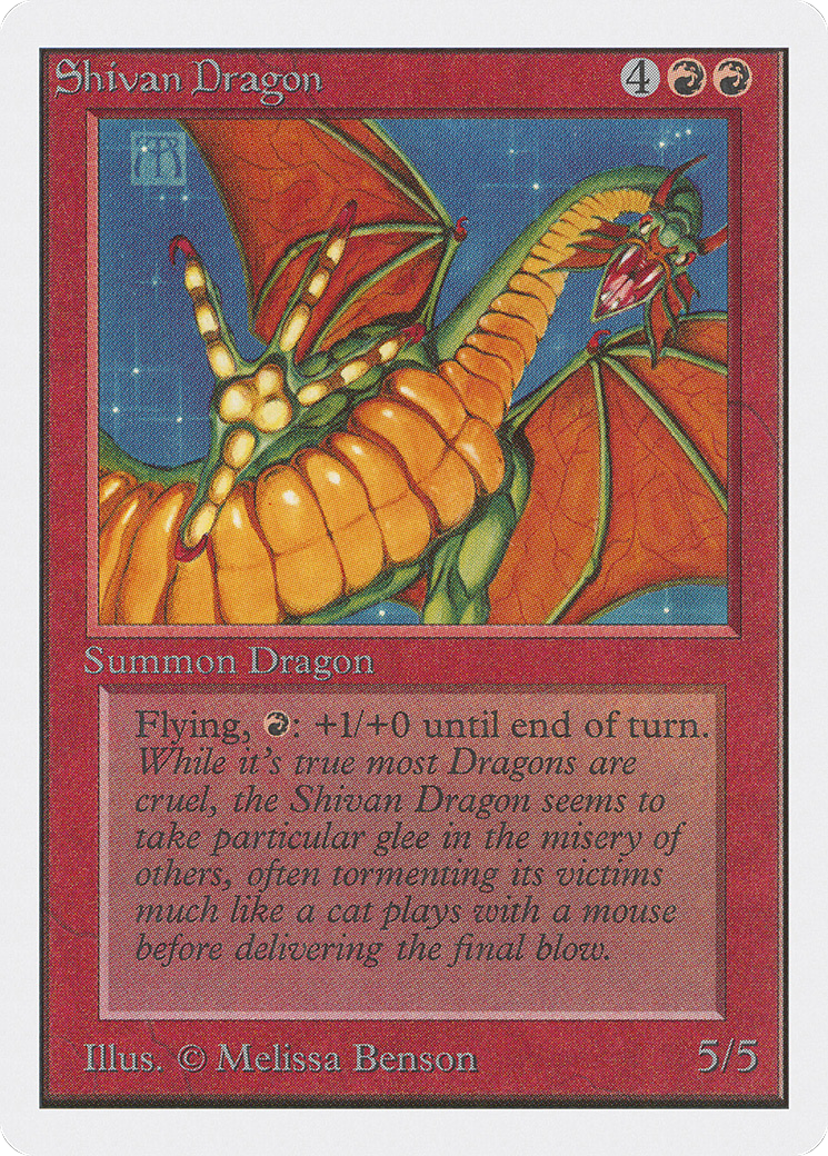 Shivan Dragon (2ED-)  - Unlimited Edition