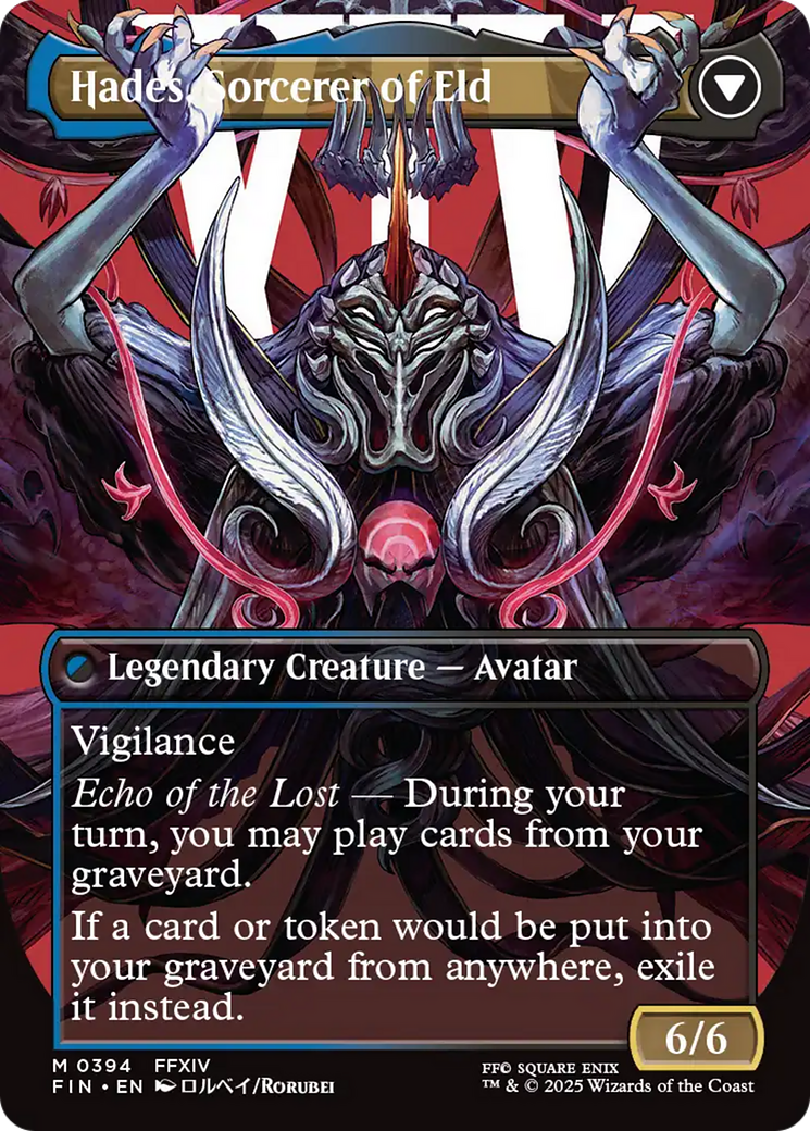 Emet-Selch, Unsundered // Hades, Sorcerer of Eld (FIN-394) - FINAL FANTASY (Borderless) Foil