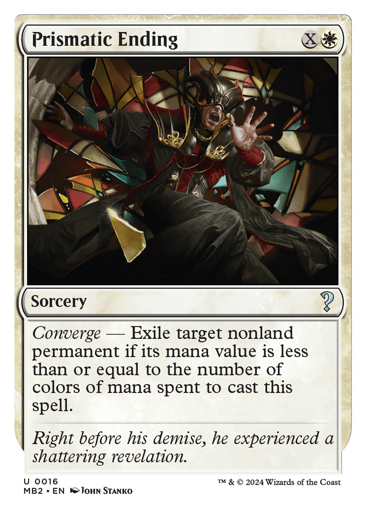 Prismatic Ending (White Border) (MB2-016)  - Mystery Booster 2