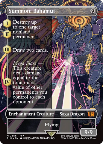 Summon: Bahamut (Borderless) (FIN-356)  - FINAL FANTASY: (enchantment)
