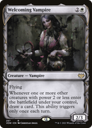 Welcoming Vampire (Showcase) (VOW-287)  Foil - Innistrad: Crimson Vow: (Showcase)