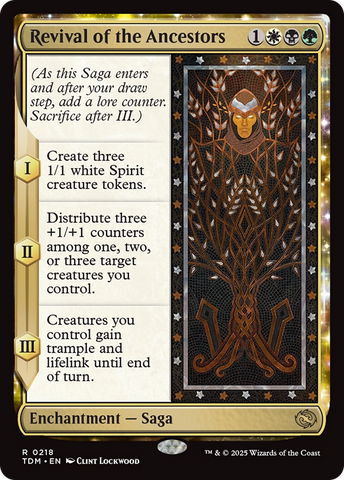 Revival of the Ancestors (TDM-218)  Foil - Tarkir: Dragonstorm: (enchantment)