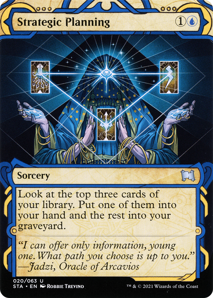 Strategic Planning (STA-020)  Foil - Strixhaven Mystical Archive: (Showcase) (Borderless)