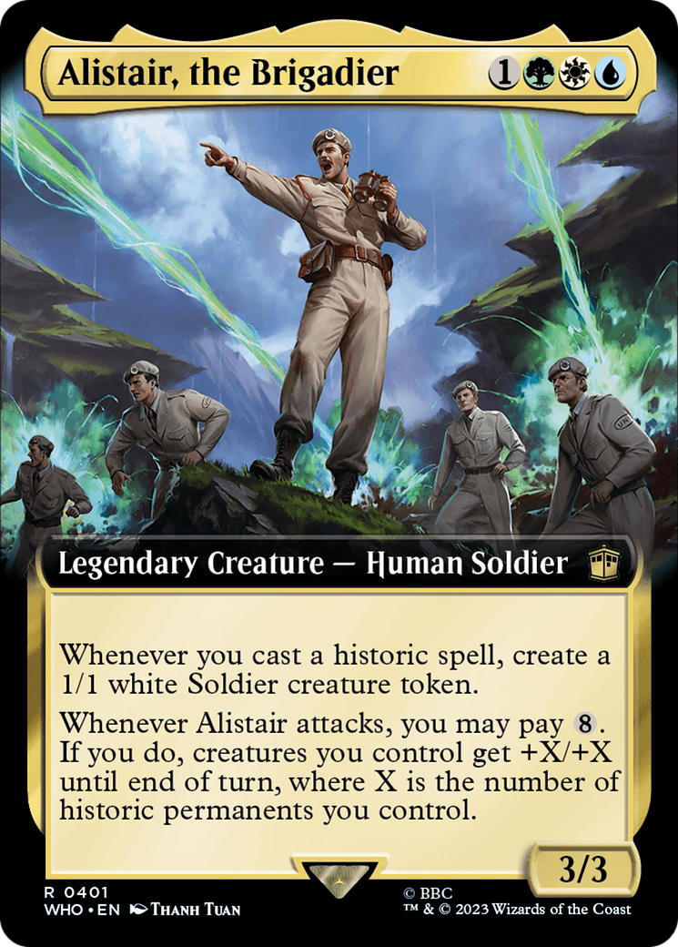 Alistair, the Brigadier (Extended Art) (WHO-401)  - Doctor Who: (Extended Art)