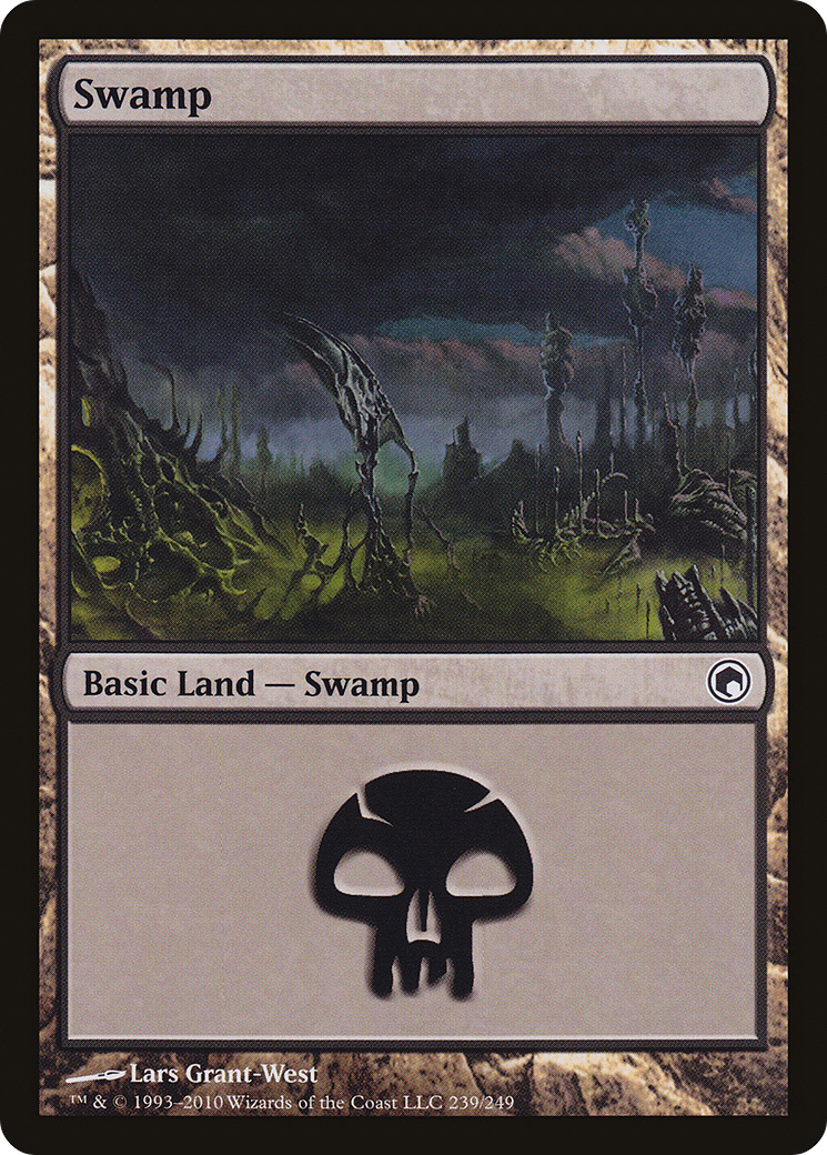 Swamp (239) (SOM-239)  - Scars of Mirrodin