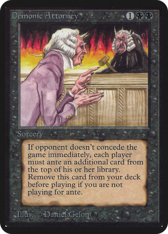 Demonic Attorney (LEA-)  - Limited Edition Alpha
