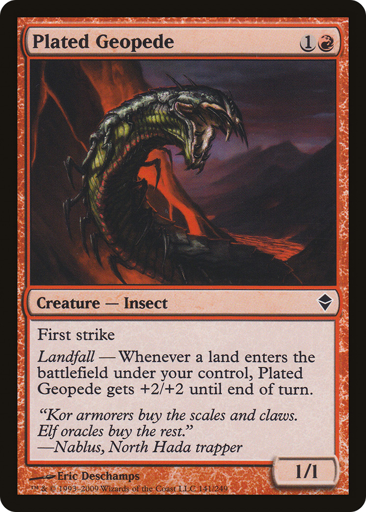Plated Geopede (ZEN-141)  - Zendikar