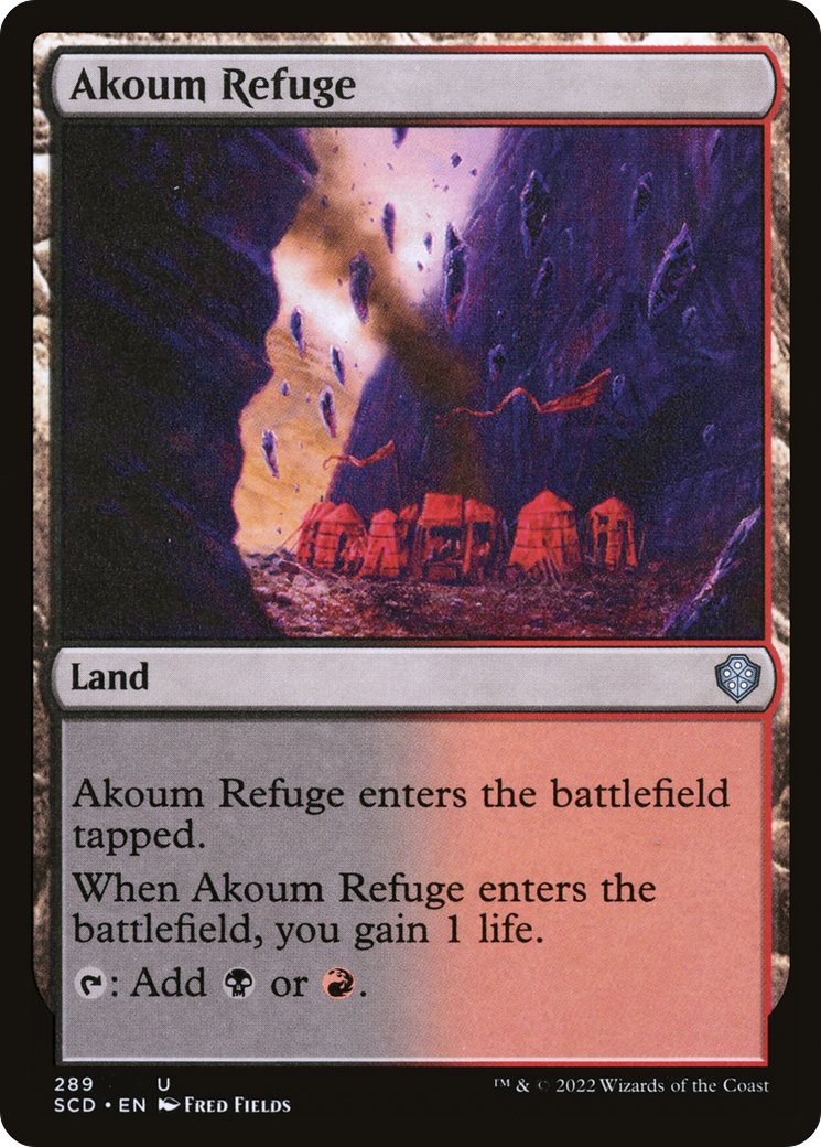 Akoum Refuge (SCD-289)  - Starter Commander Decks