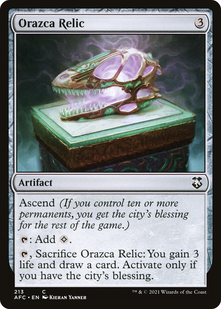 Orazca Relic (AFC-213) - Adventures in the Forgotten Realms Commander