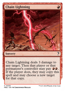 Chain Lightning (White Border) (MB2-055)  - Mystery Booster 2