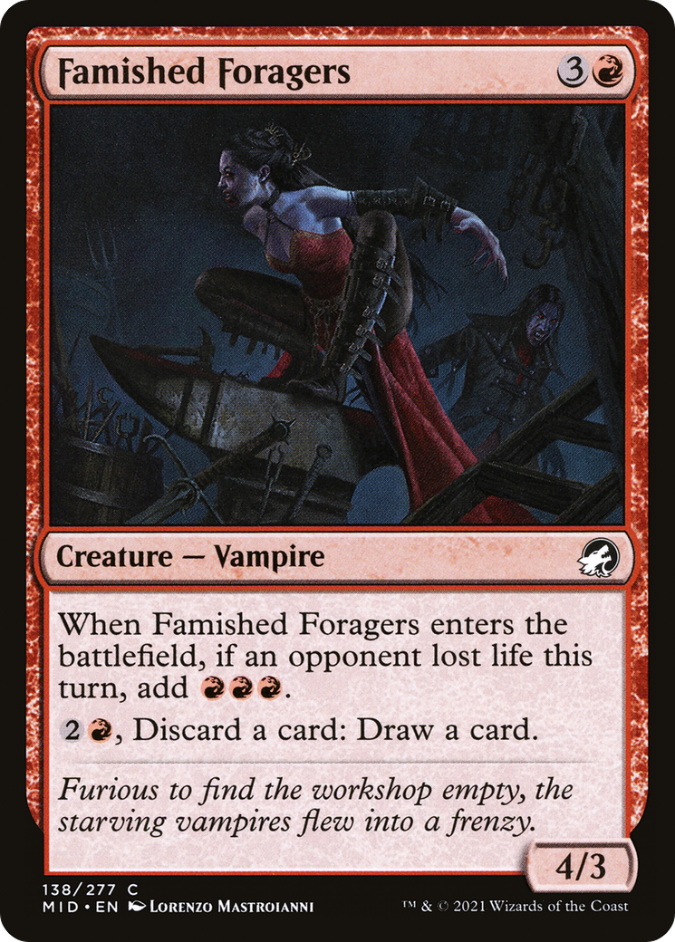Famished Foragers (MID-138)  Foil - Innistrad: Midnight Hunt