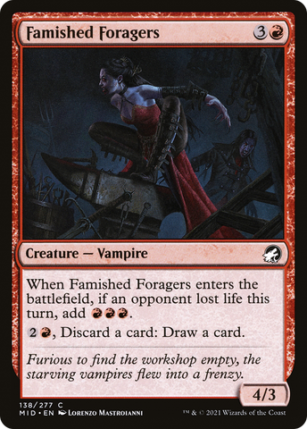 Famished Foragers (MID-138)  Foil - Innistrad: Midnight Hunt