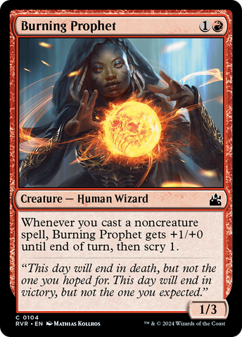 Burning Prophet (RVR-104)  - Ravnica Remastered