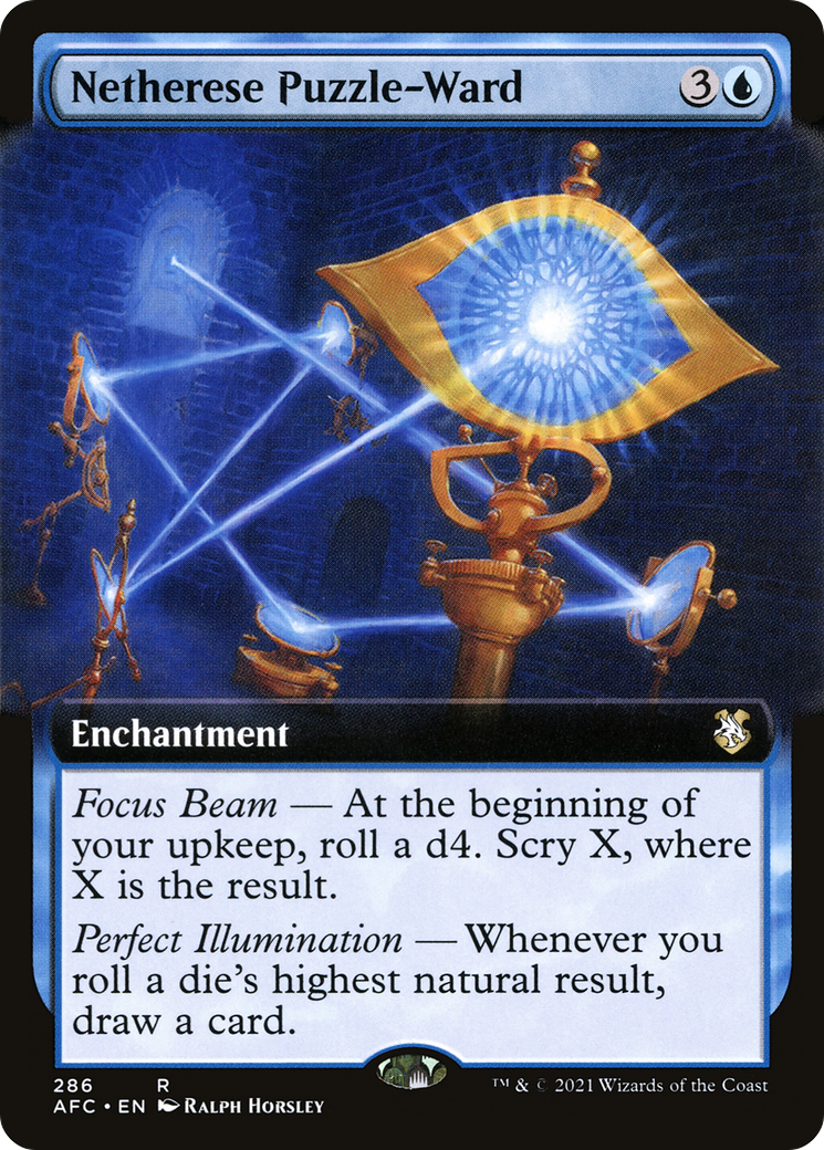 Netherese Puzzle-Ward (Extended Art) (AFC-286) - Adventures in the Forgotten Realms Commander