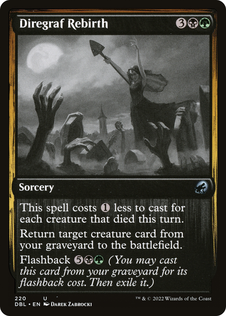 Diregraf Rebirth (DBL-220)  Foil - Innistrad: Double Feature