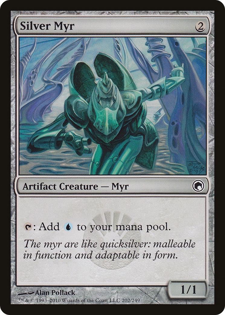 Silver Myr (SOM-202)  Foil - Scars of Mirrodin