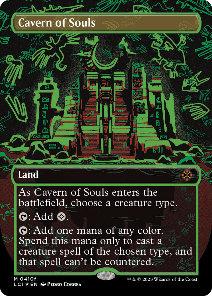 Cavern of Souls (0410f) (Borderless) (LCI-410F)  Foil - The Lost Caverns of Ixalan