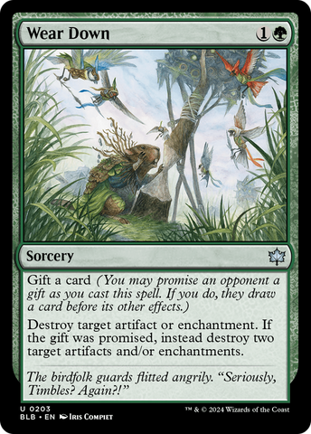 Wear Down (BLB-203)  Foil - Bloomburrow