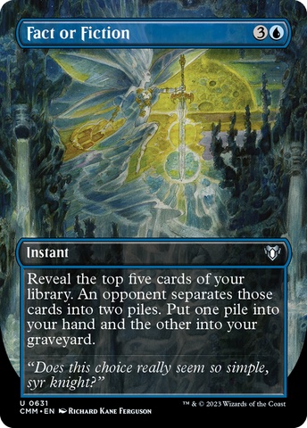 Fact or Fiction (Borderless) (CMM-631)  Foil - Commander Masters