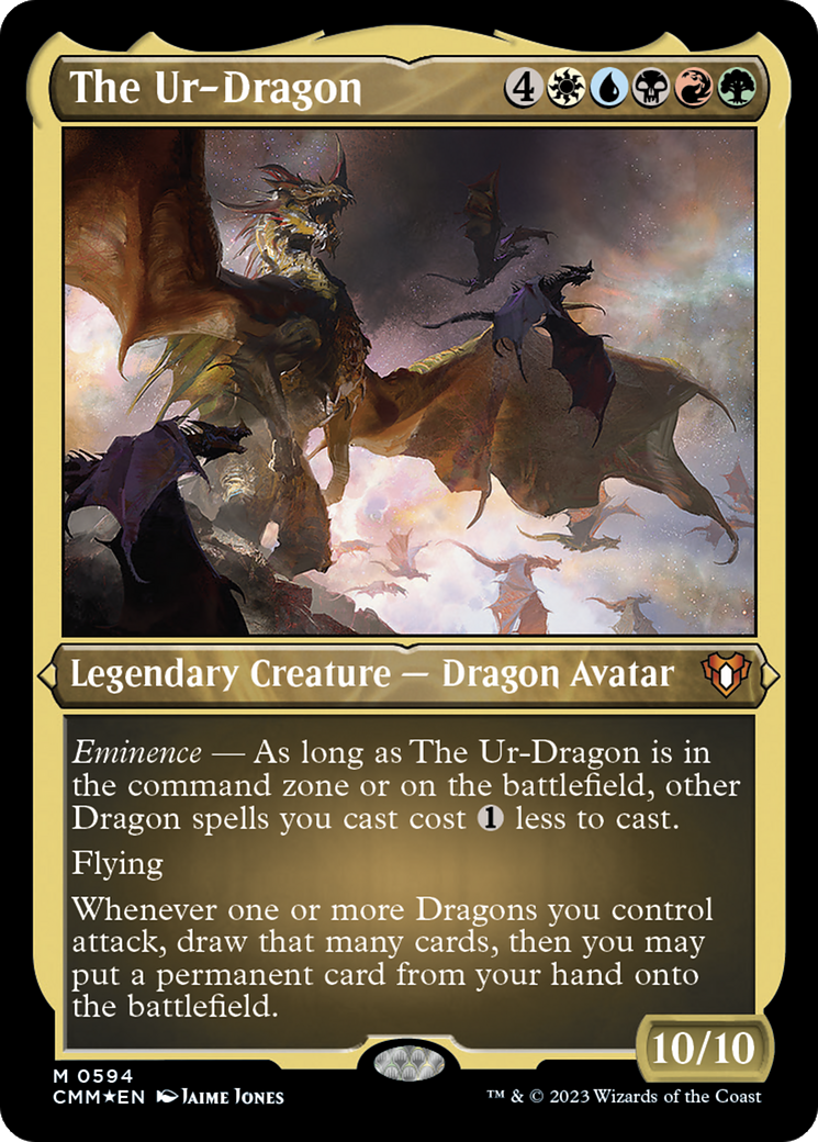 The Ur-Dragon (CMM-594)  Etched Foil - Commander Masters
