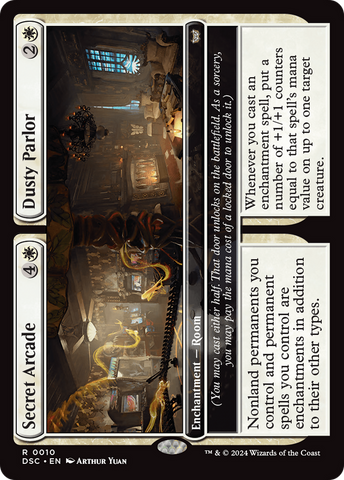 Secret Arcade // Dusty Parlor (DSC-010)  - Duskmourn: House of Horror Commander