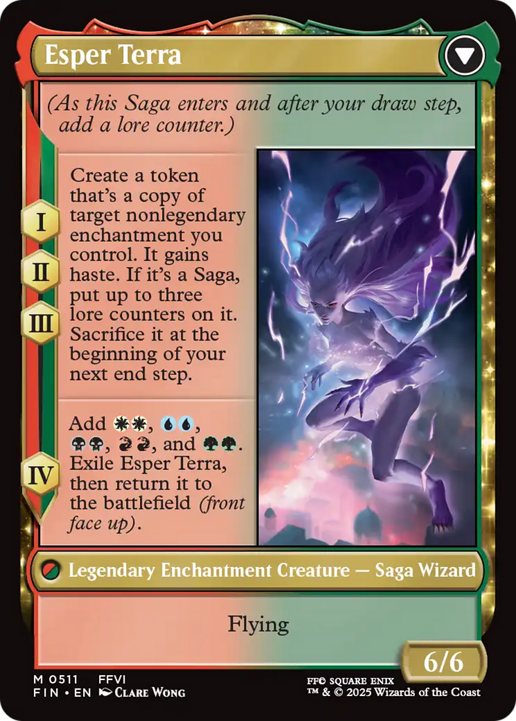 Terra, Magical Adept // Esper Terra (FIN-511) - FINAL FANTASY: (enchantment, Extended Art)