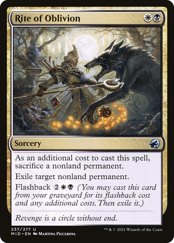 Rite of Oblivion (MID-237)  - Innistrad: Midnight Hunt