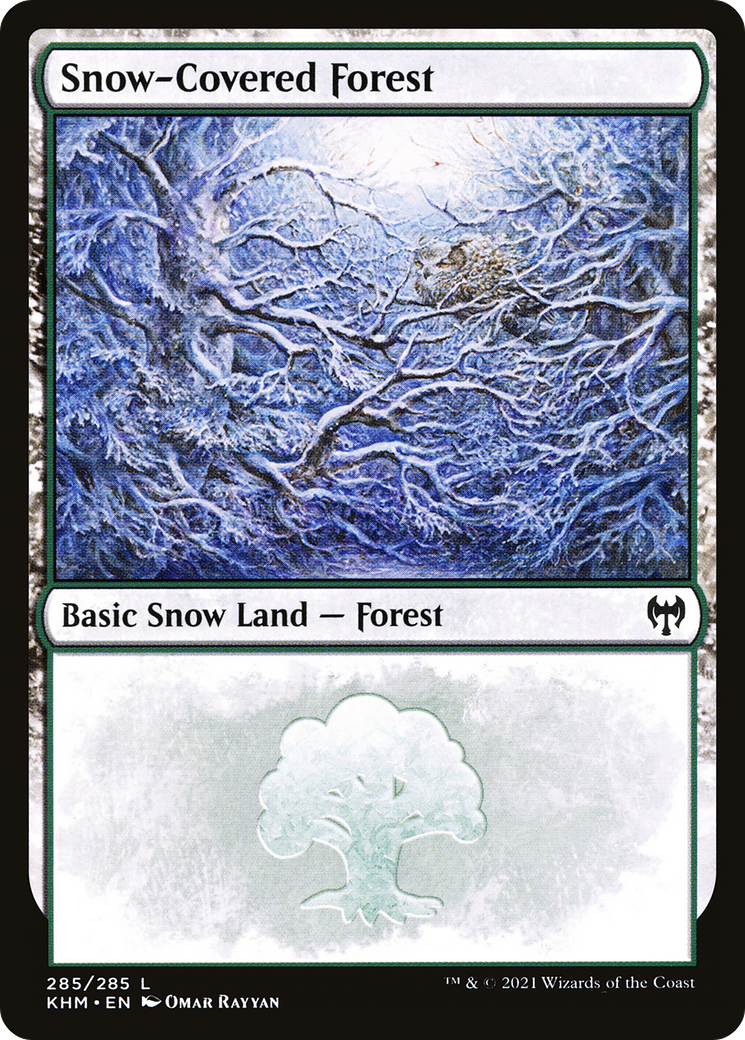 Snow-Covered Forest (285) (KHM-285)  Foil - Kaldheim: (snow)