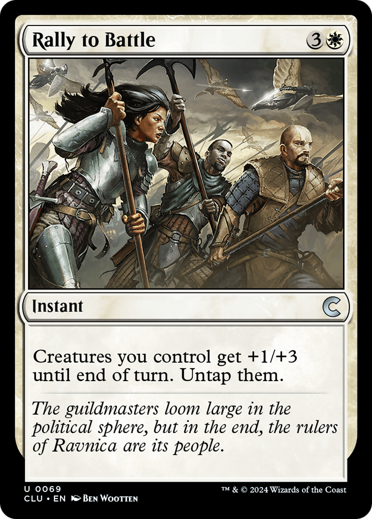 Rally to Battle (CLU-069)  - Ravnica: Clue Edition