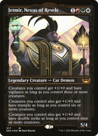 Jetmir, Nexus of Revels (Gilded Foil) (SNC-377)  Foil - Streets of New Capenna: (Showcase)