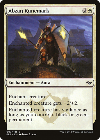 Abzan Runemark (FRF-003)  Foil - Fate Reforged