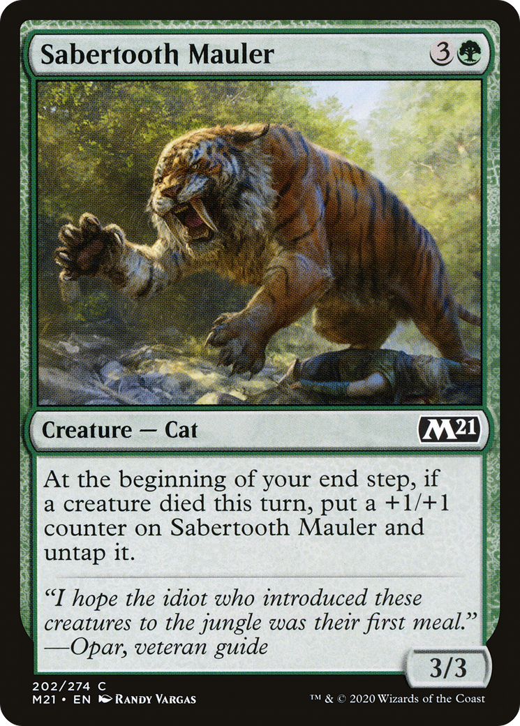 Sabertooth Mauler (M21-202)  Foil - Core Set 2021
