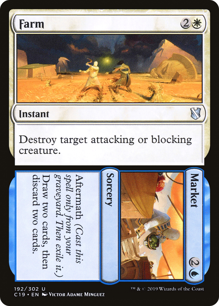 Farm // Market (C19-192)  - Commander 2019