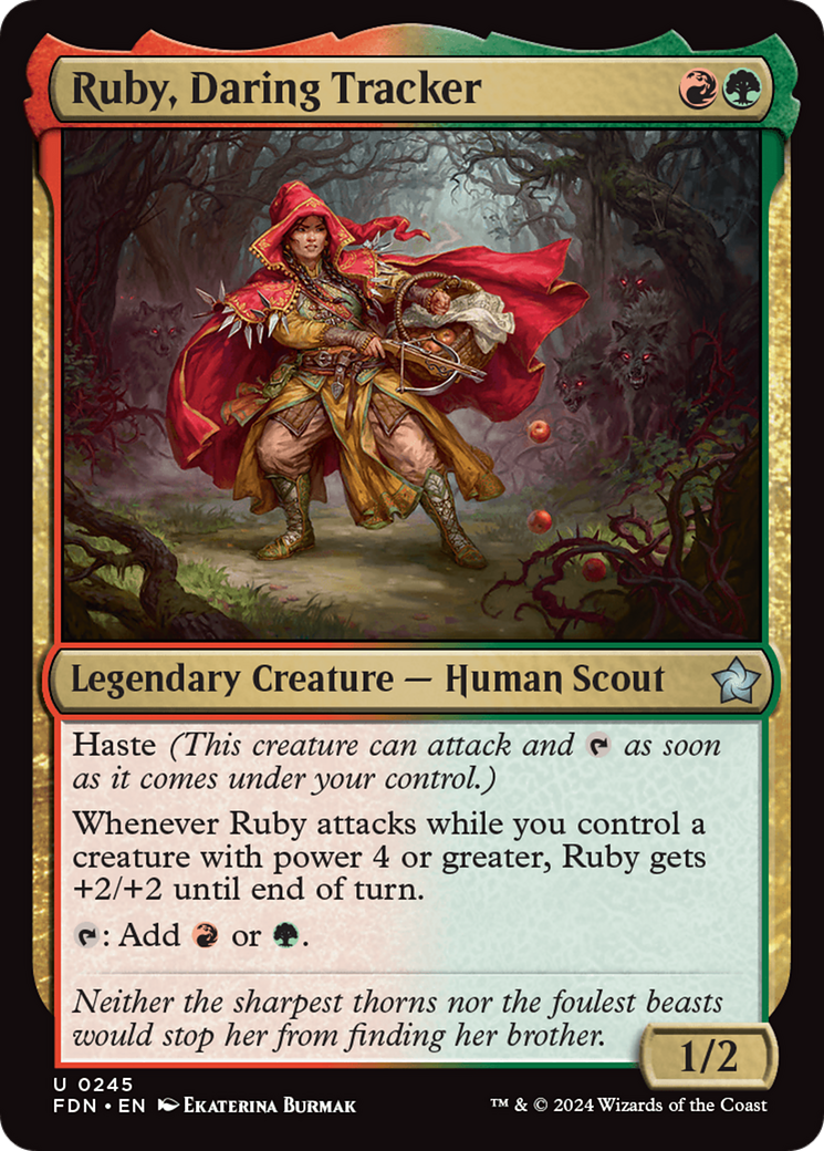 Ruby, Daring Tracker (FDN-245)  Foil - Foundations