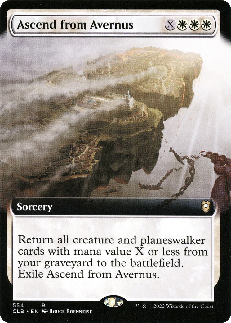 Ascend from Avernus (Extended Art) (CLB-554)  Foil - Commander Legends: Battle for Baldur's Gate: (Extended Art)