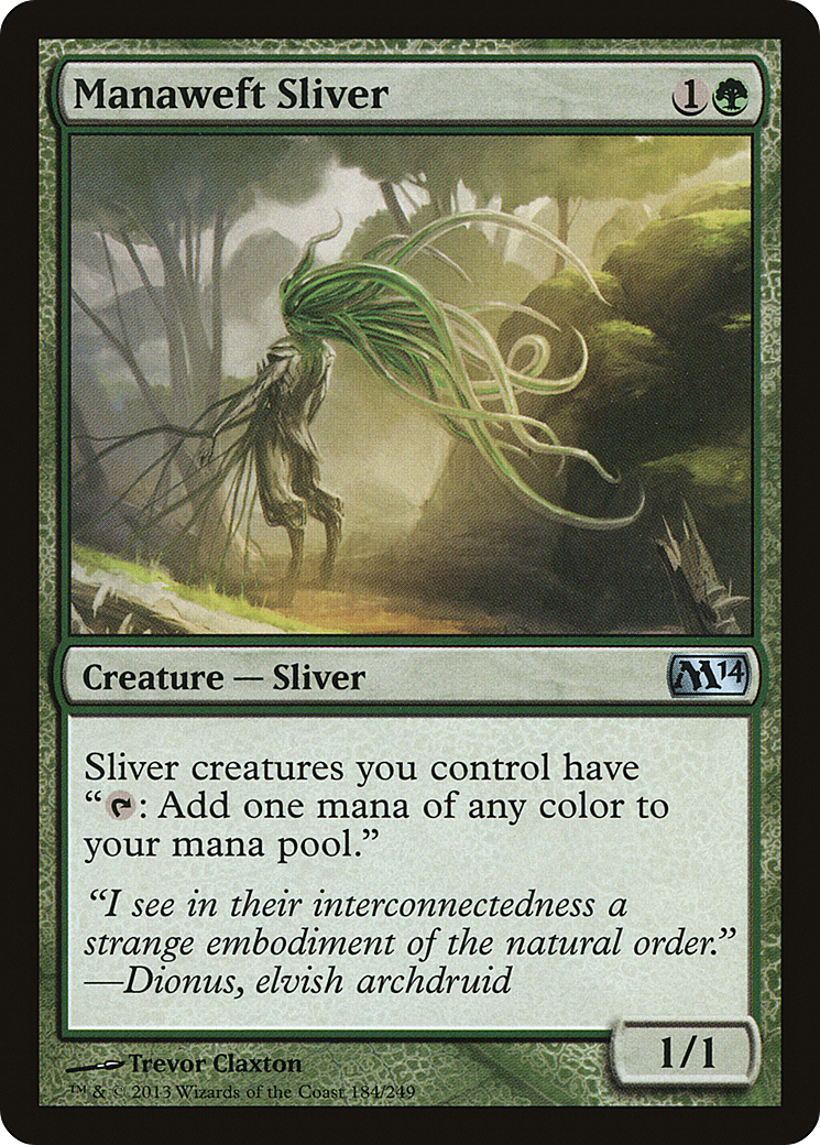 Manaweft Sliver (M14-184)  Foil - Magic 2014