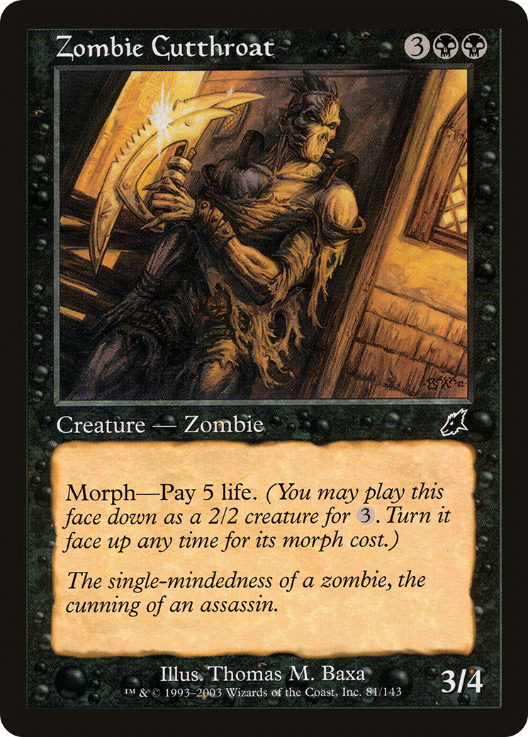 Zombie Cutthroat (SCG-081)  Foil - Scourge
