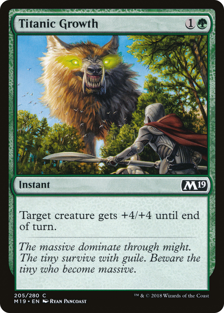 Titanic Growth (M19-205)  Foil - Core Set 2019