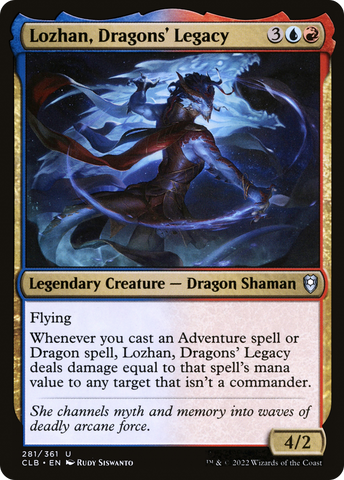 Lozhan, Dragons' Legacy (CLB-281)  Foil - Commander Legends: Battle for Baldur's Gate