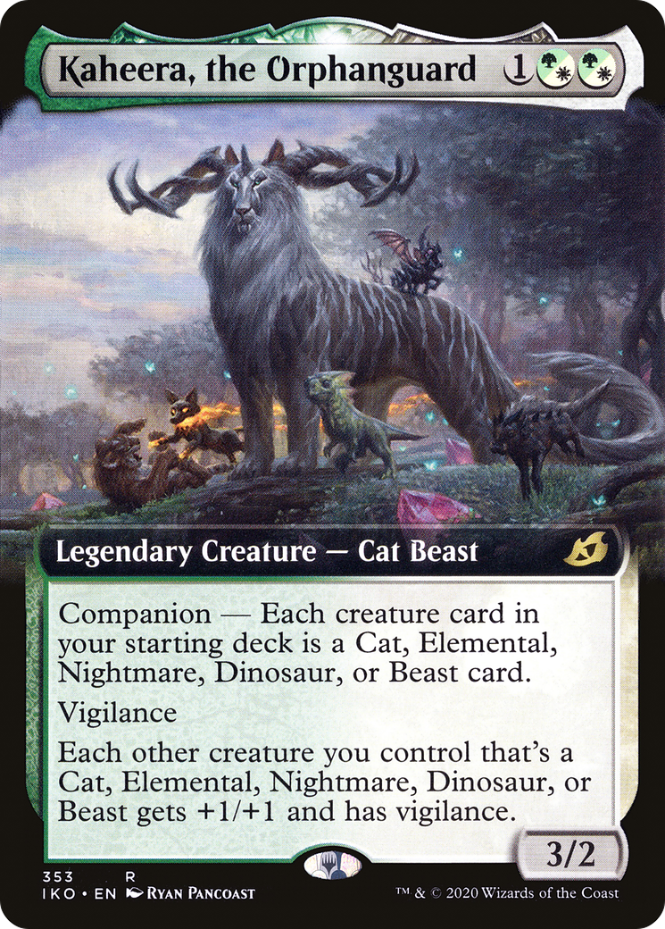 Kaheera, the Orphanguard (Extended Art) (IKO-353) - Ikoria: Lair of Behemoths: (companion, Extended Art) Foil