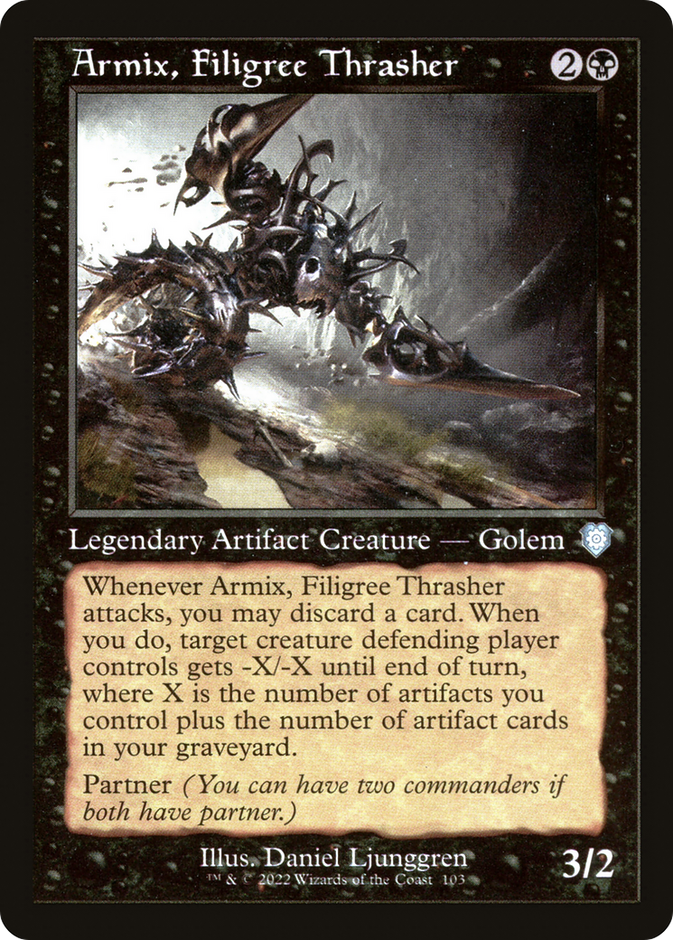 Armix, Filigree Thrasher (Retro Frame) (BRC-103)  - The Brothers' War Commander