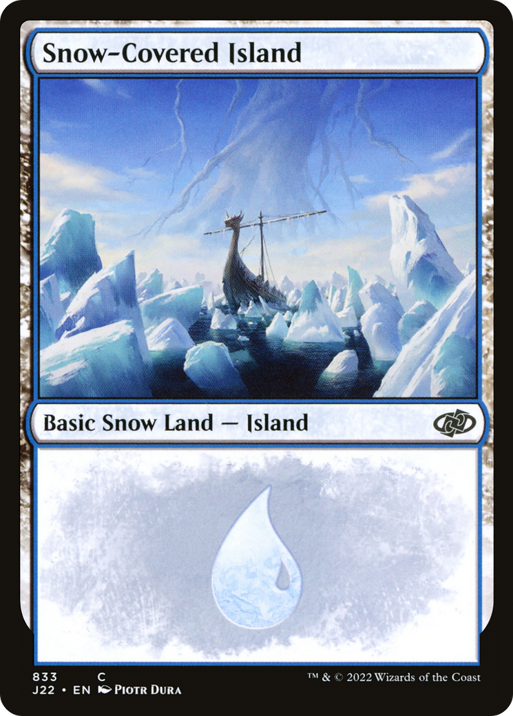 Snow-Covered Island (J22-833)  - Jumpstart 2022: (snow)