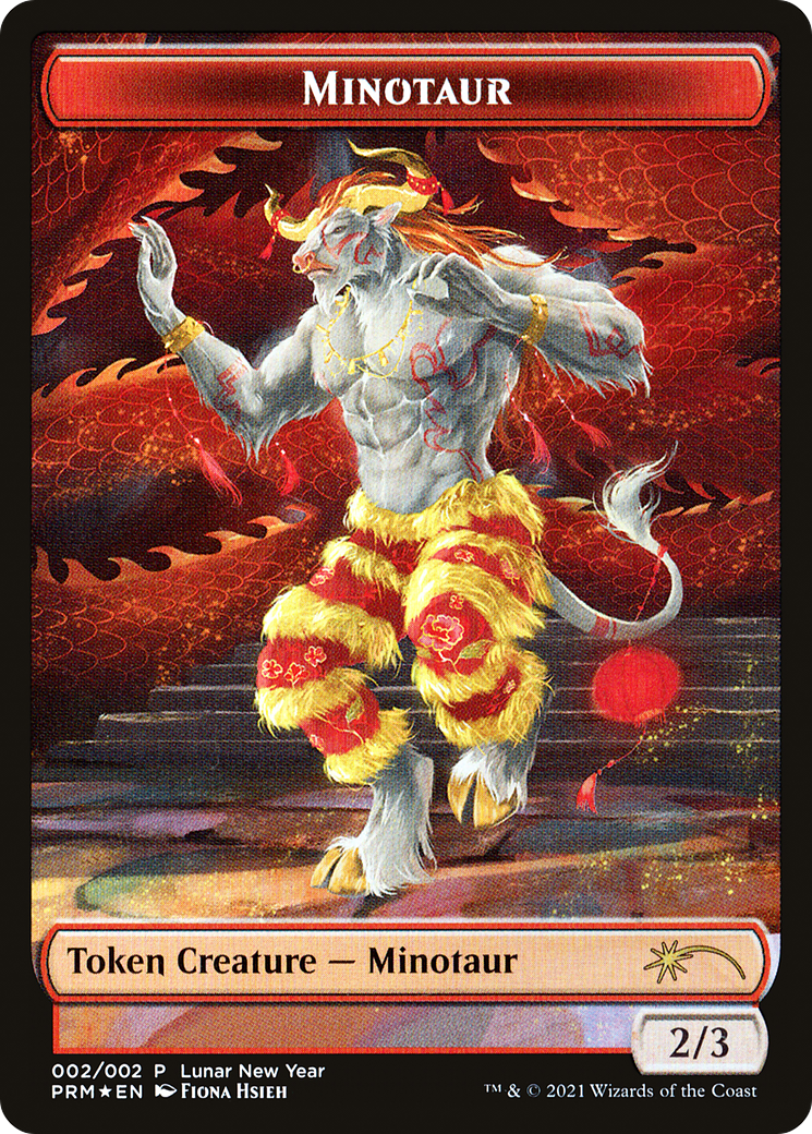 Minotaur Token (2021 Lunar New Year Promo) (UMP-002)  Foil - Year of the Ox 2021