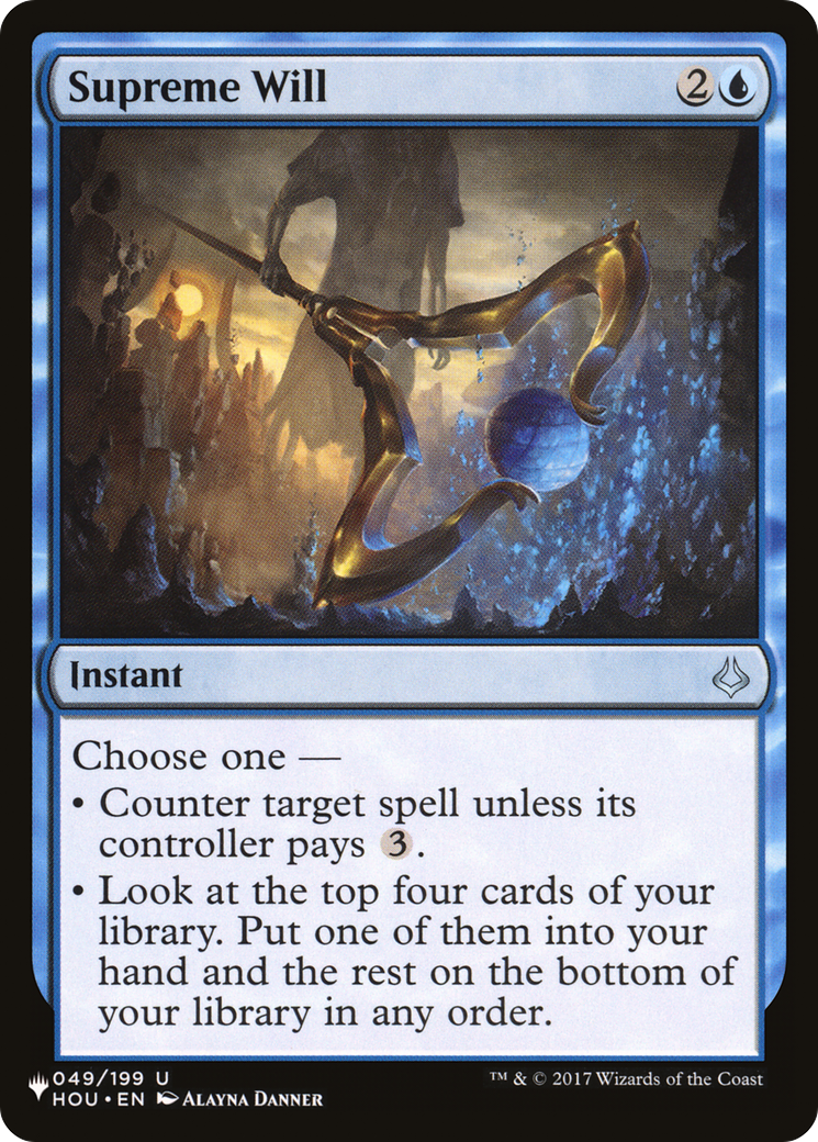 Supreme Will (LIST-HOU-49)  - The List