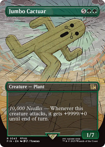 Jumbo Cactuar (Borderless) (FIN-343)  - FINAL FANTASY