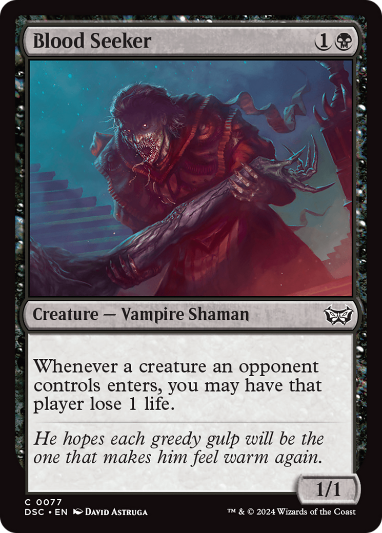 Blood Seeker (DSC-077)  - Duskmourn: House of Horror Commander
