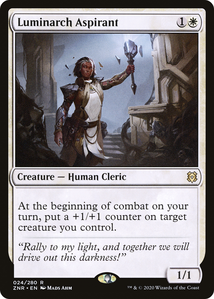 Luminarch Aspirant (ZNR-024)  Foil - Zendikar Rising