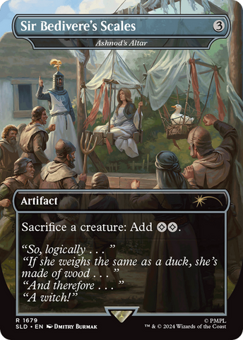 Sir Bedivere's Scales - Ashnod's Altar (SLD-1679)  - Secret Lair Drop / Sir Bedivere's Scales (Borderless)