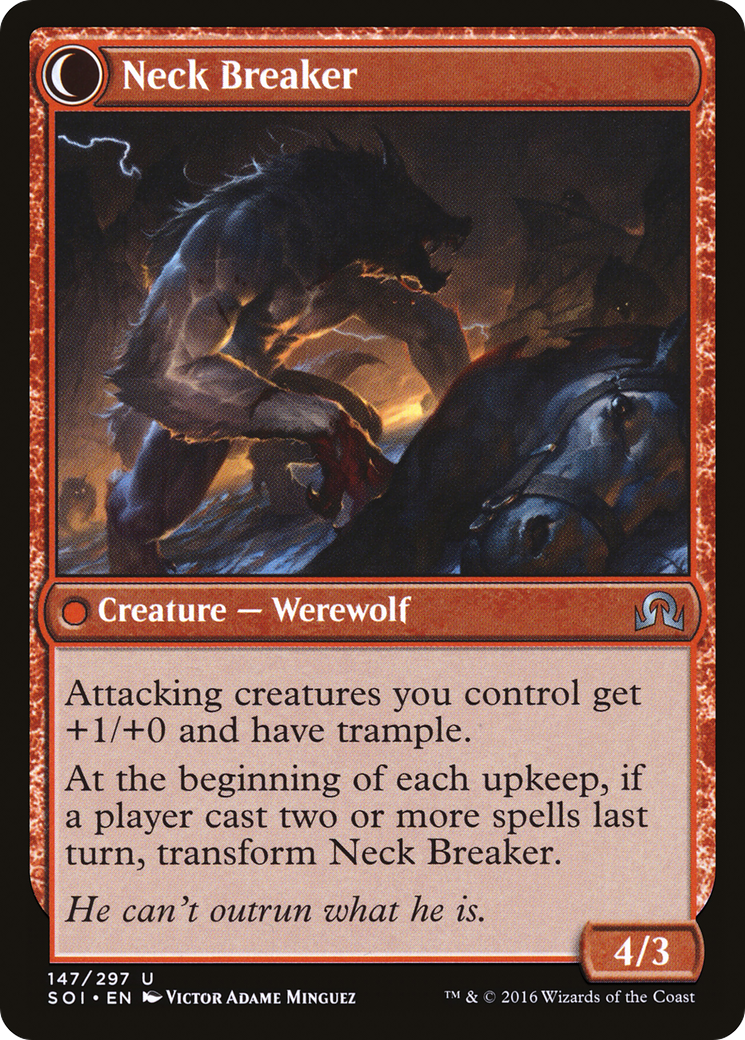 Breakneck Rider (SOI-147)  - Shadows over Innistrad: (Double Faced Transform)